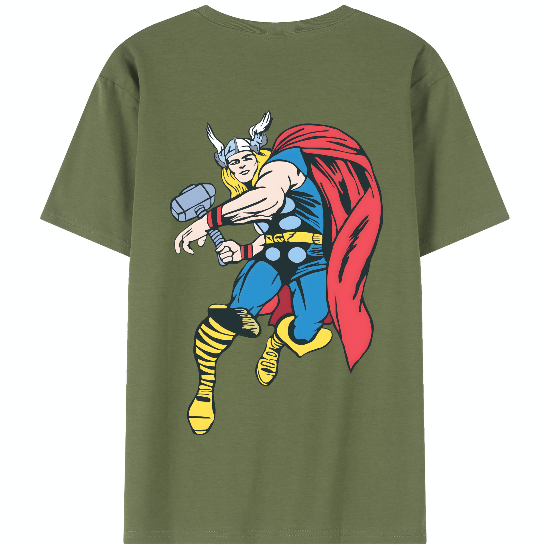 （画像用） アベンジャーズ The Avengers 綿100％半袖Tシャツ（背面プリント）